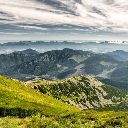 Výhľad na Vysoké Tatry z Chopku, Nízke Tatry