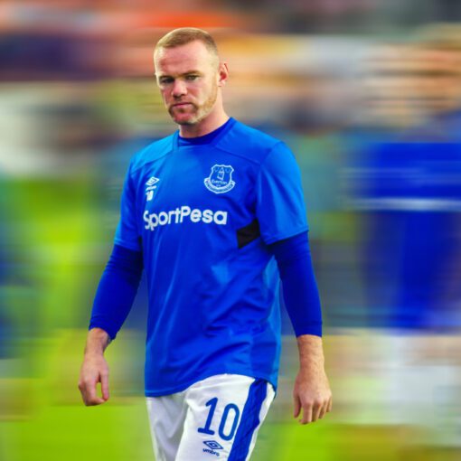 Wayne Rooney v drese FC Everton, 2017, Ružomberok
