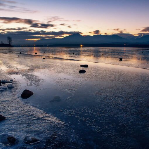 Chladné rána na Liptovskej Mare - Liptovský Trnovec