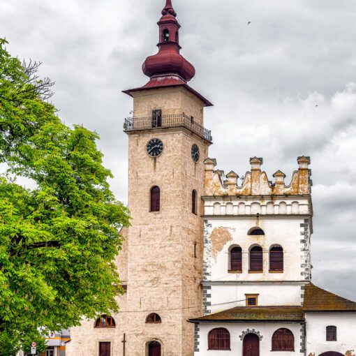 Spišská zvonica a kostol, mesto Podolínec