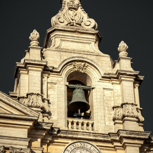 Kostolná veža v meste Mdina, Malta