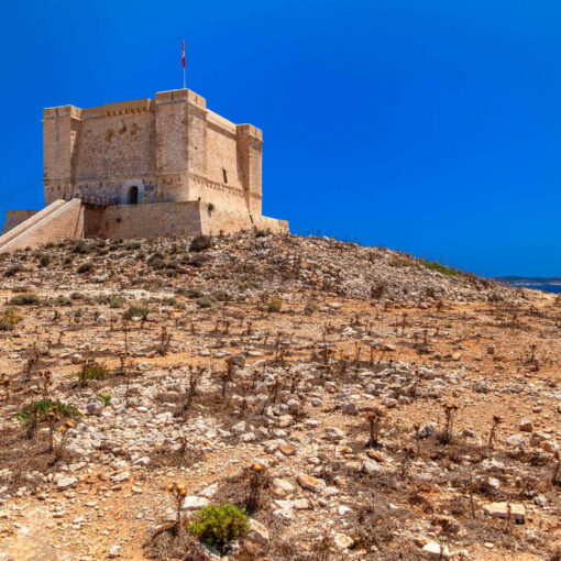 Saint Mary's tower na ostrove Comino, Malta