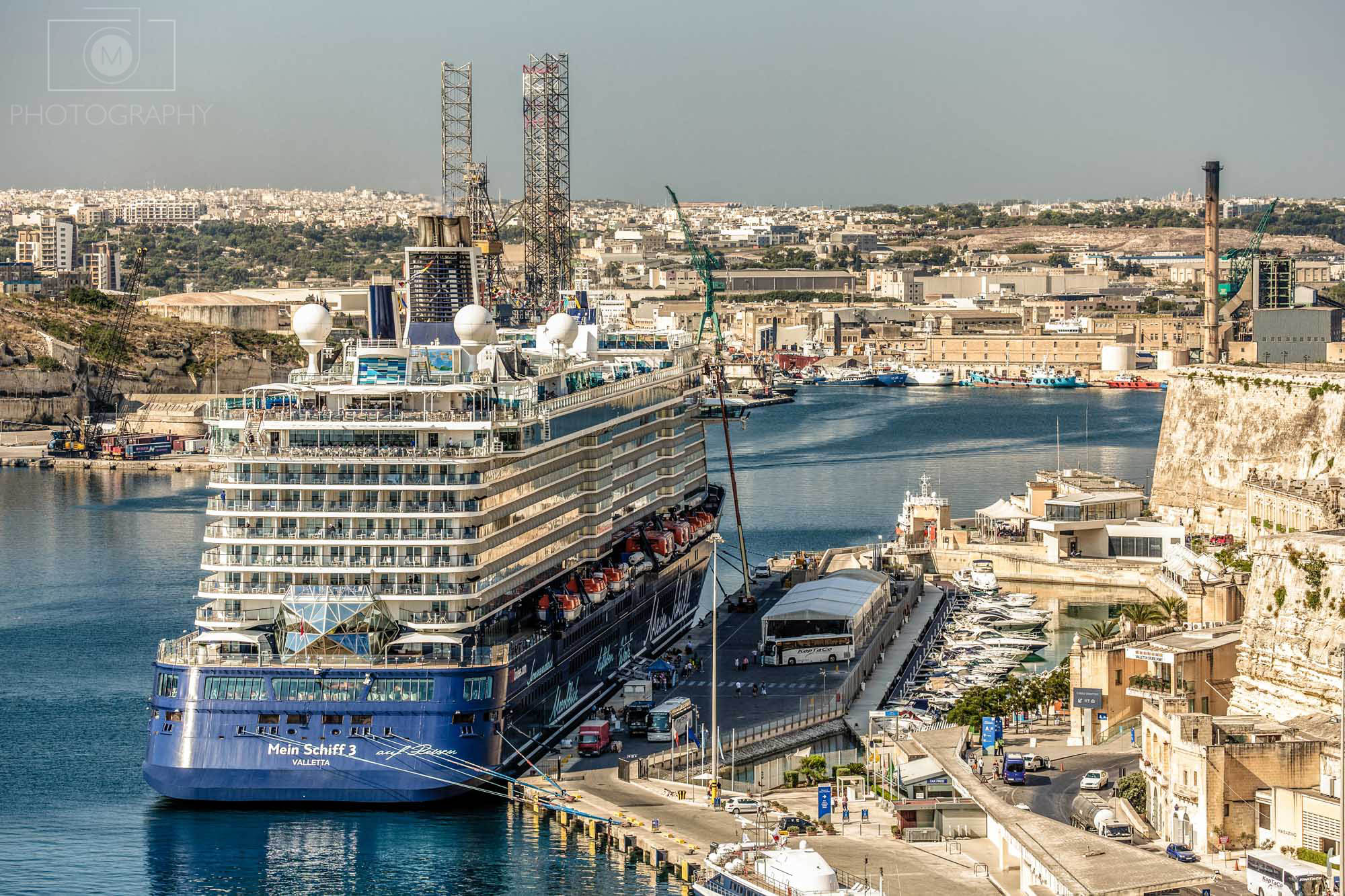 Prístav v hlavnom meste Valletta, Malta