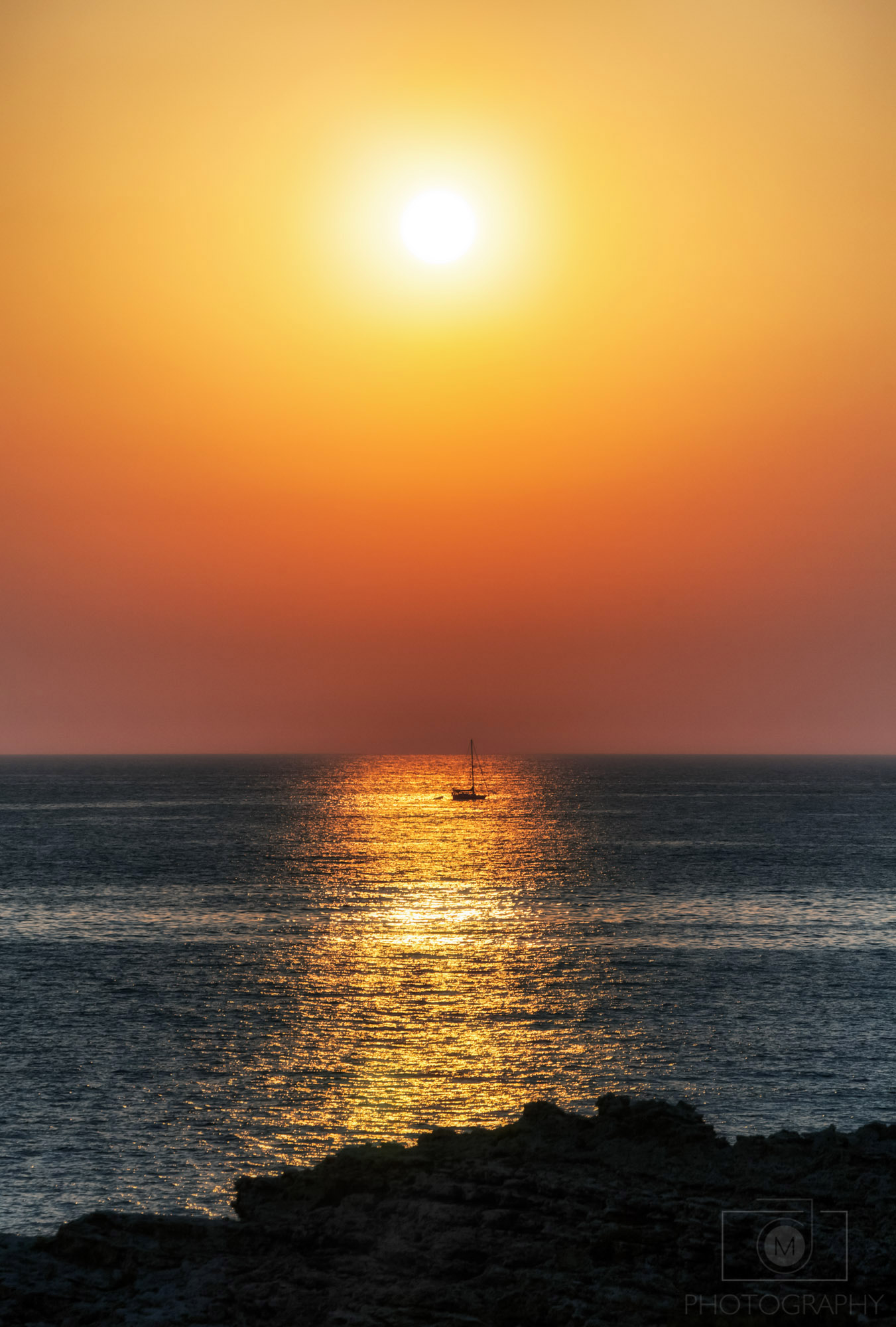 Západ slnka a Stredozemné more, Malta