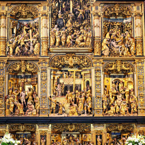 Oltár v katedrále v Roskilde, Dánsko