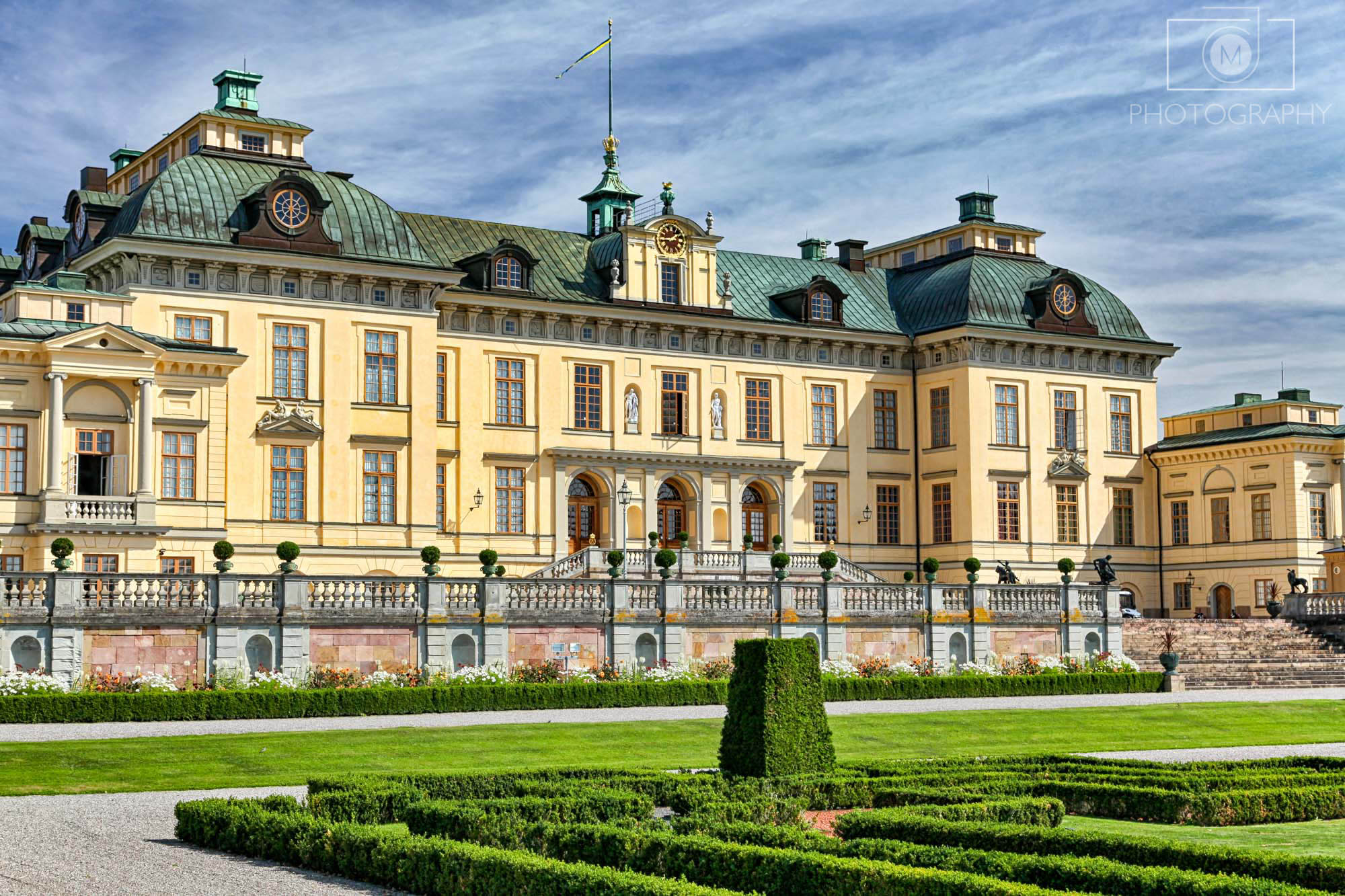 Čestná stráž, palác Kráľovský palác Drottningholm, Švédsko