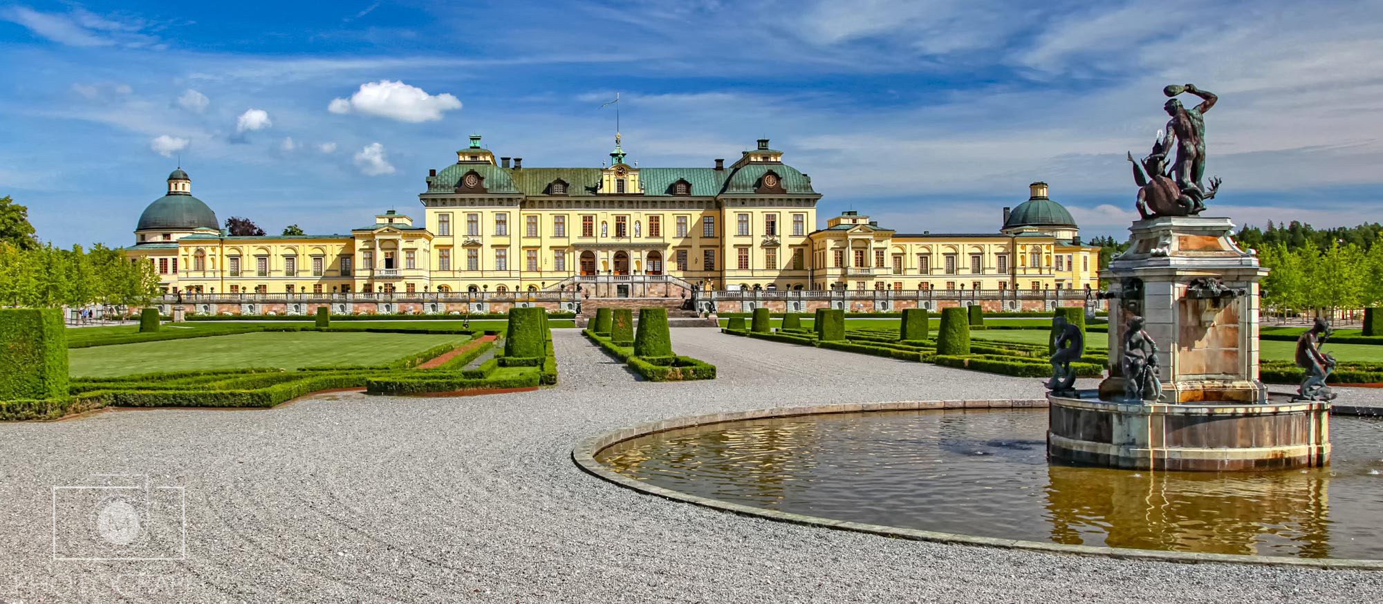 Čestná stráž, palác Kráľovský palác Drottningholm, Švédsko