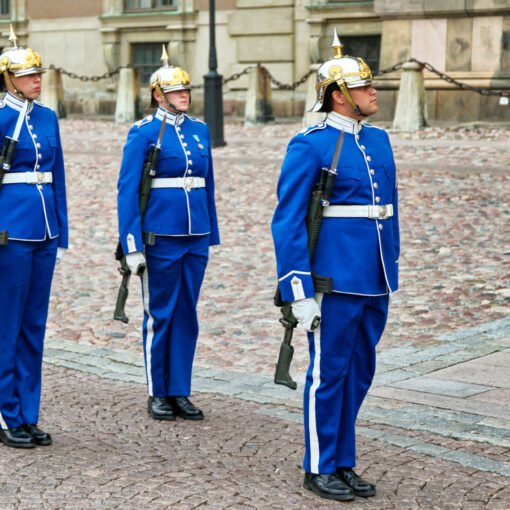 Čestná stráž, Štokholm, Švédsko