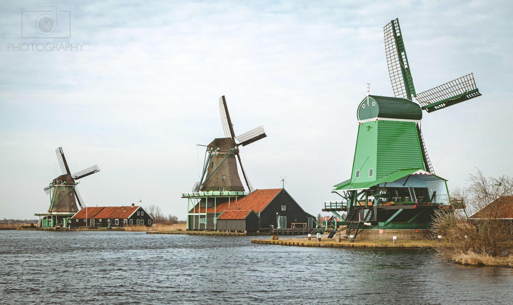 Veterné mlyny v Zaanse Schans - Holandsko