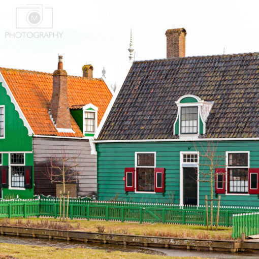 Tradičná architektúra v Zaanse Schans - Holandsko