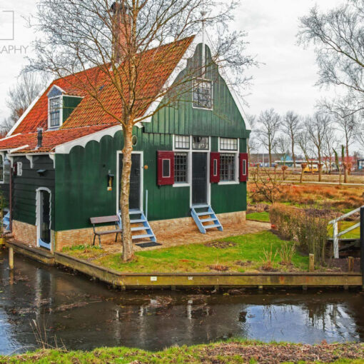 Tradičná architektúra v Zaanse Schans - Holandsko