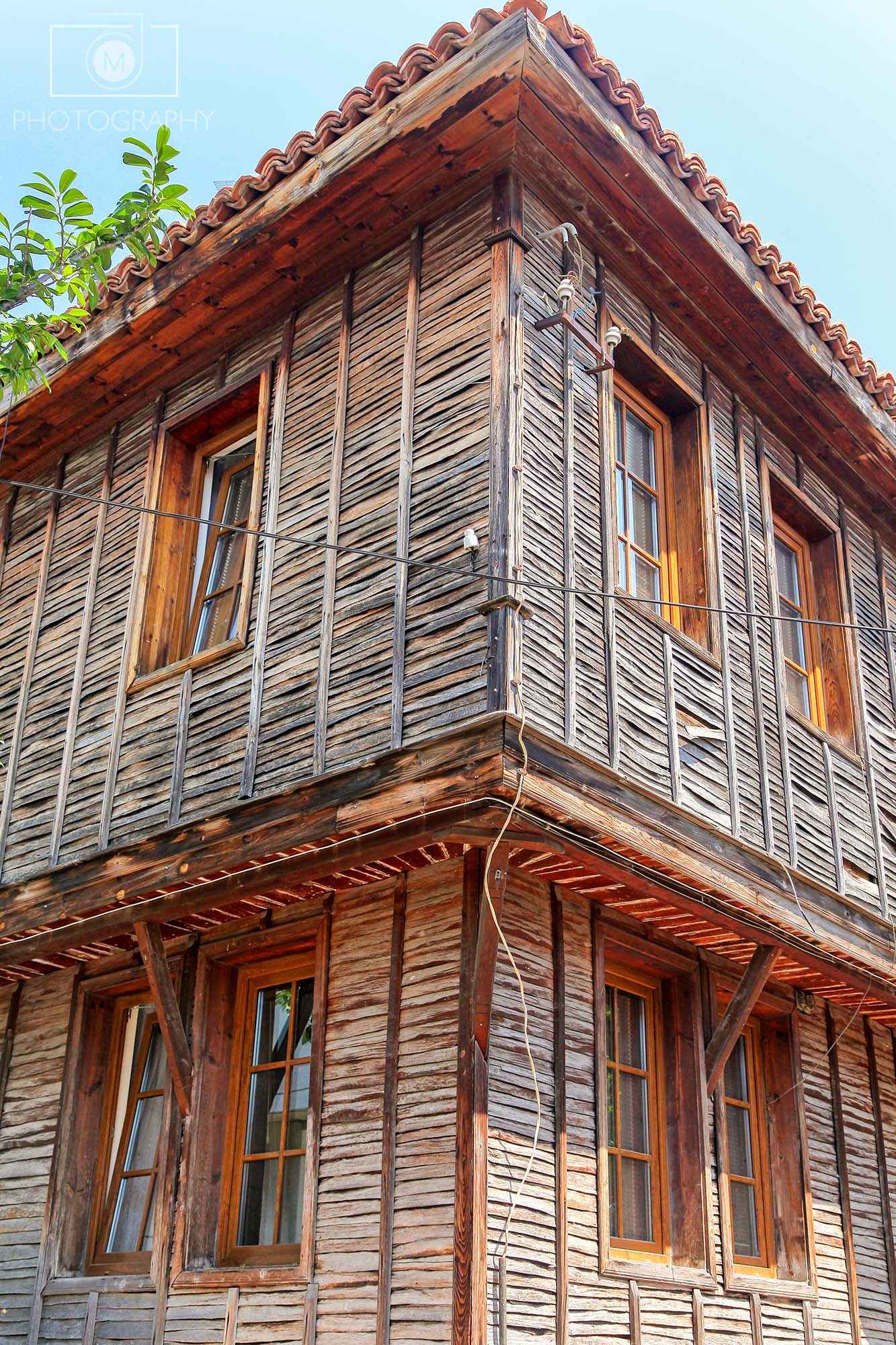 Klasická architektúra v meste Sozopol, Bulharsko