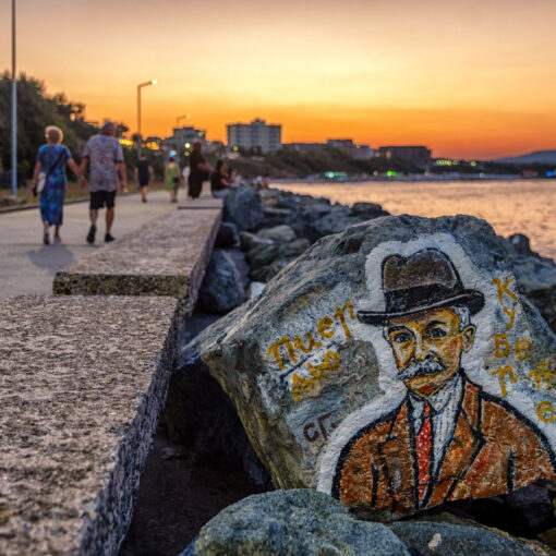 Maľby na promenáde v Primorsku