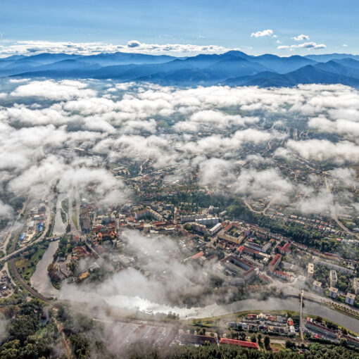 Ružomberok z dronu