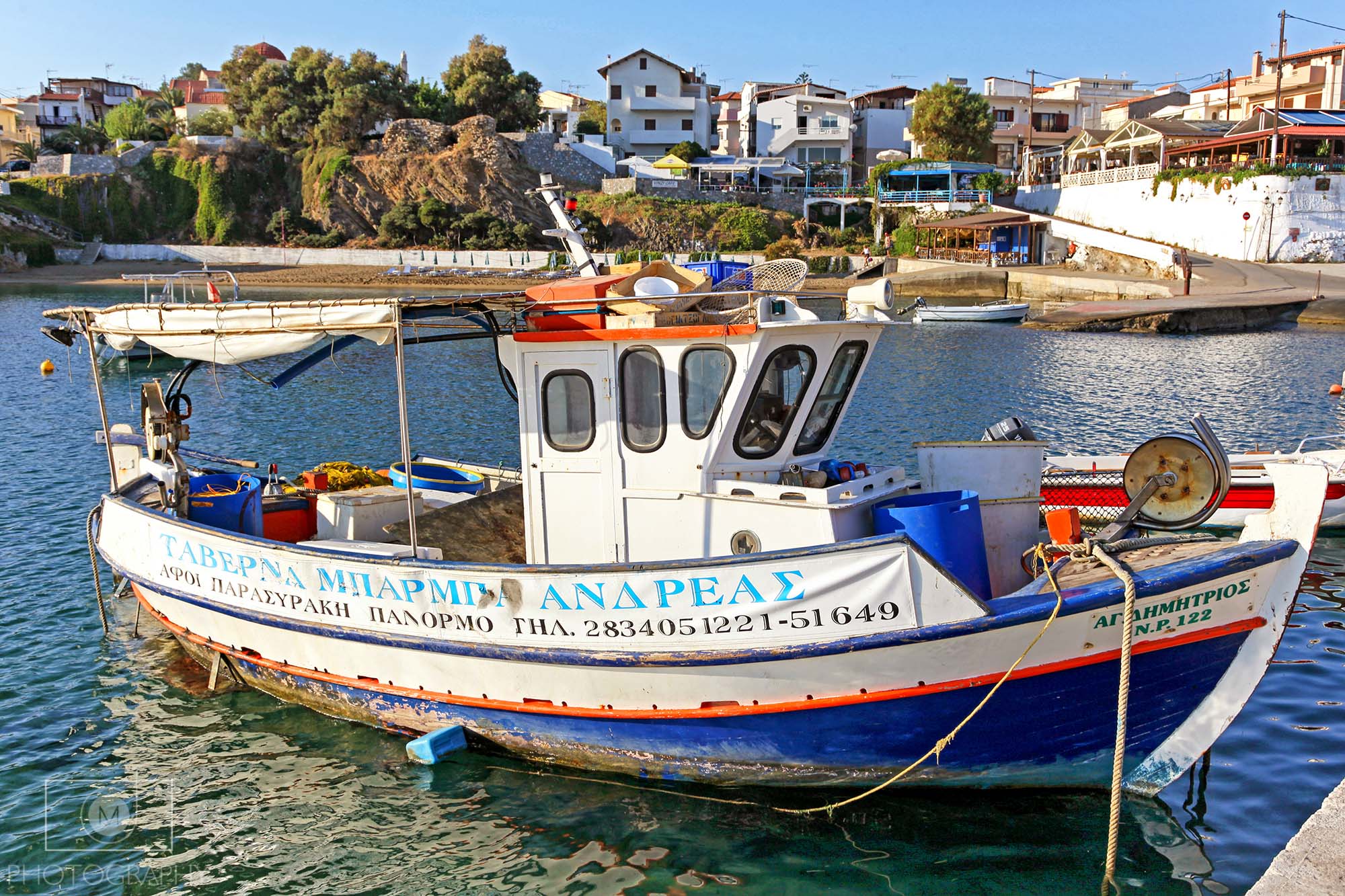 Prístav v dedinke Panormos, Kréta