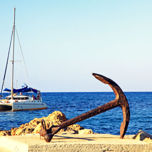 Prístav v dedinke Panormos, Kréta