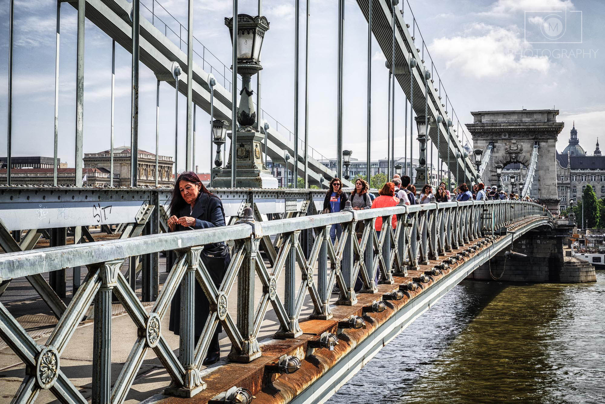 Széchenyiho reťazový most v Budapešti, Maďarsko