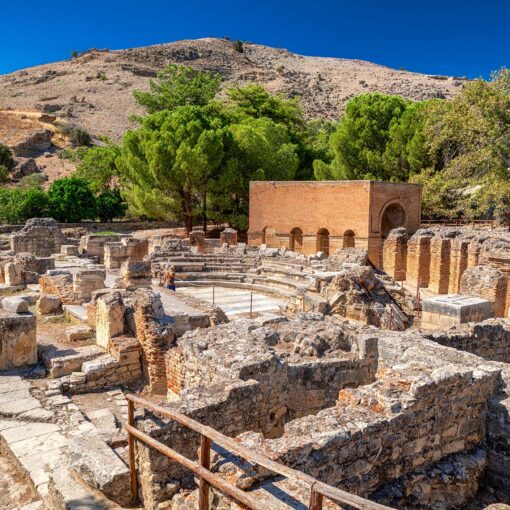 Rímske divadlo v archeologickej lokalite Gortys, Kréta