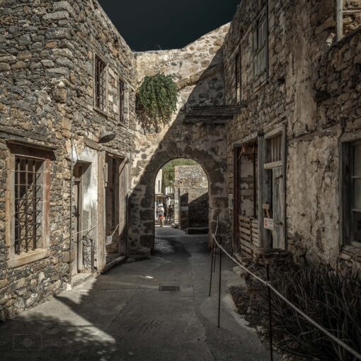 Kamenné uličky pevnosti Spinalonga – Kréta