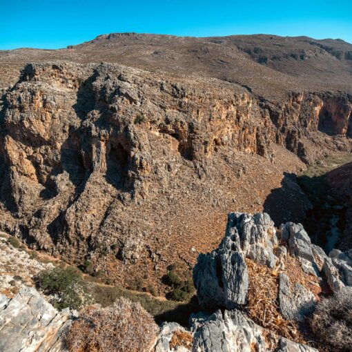 Zakros Gorge z vtáčej perspektívy – prírodný div východnej Kréty