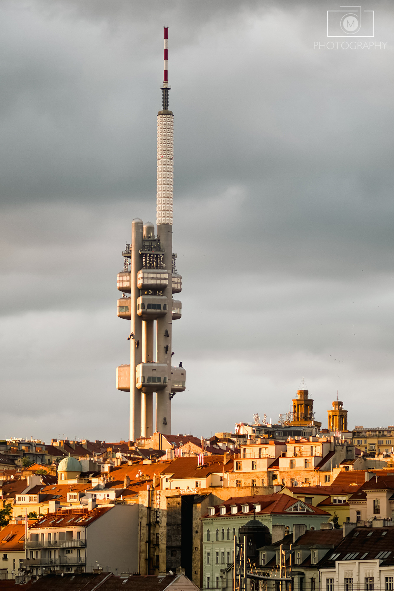 Žižkovská televízna veža v Prahe