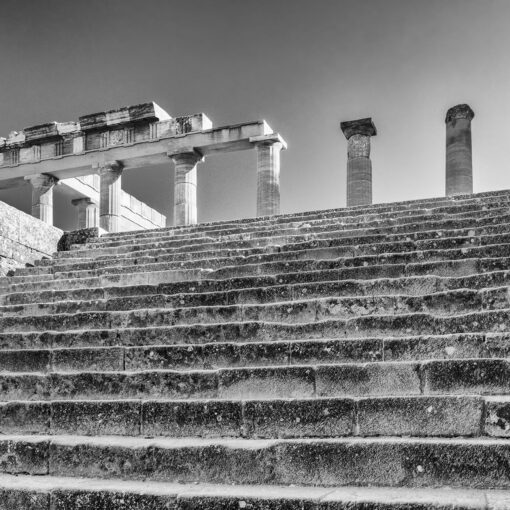 Akropola v meste Lindos, Rodos