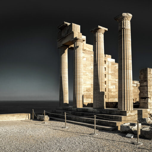 Akropola - chrám Atény Lindskej, Rodos