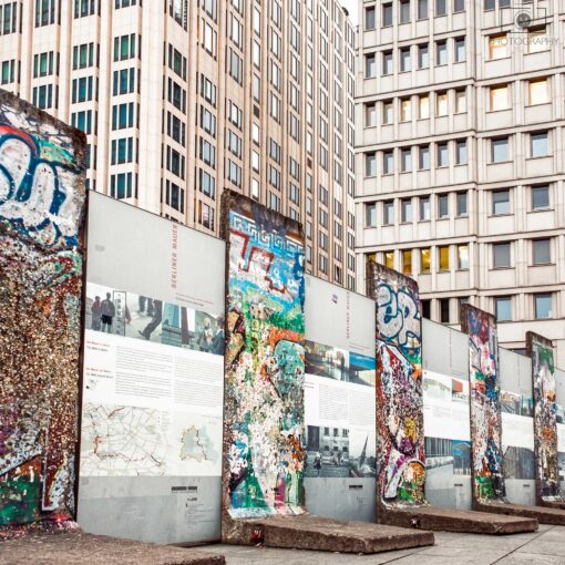 Berlínsky múr na Potsdamer platz v Berlíne
