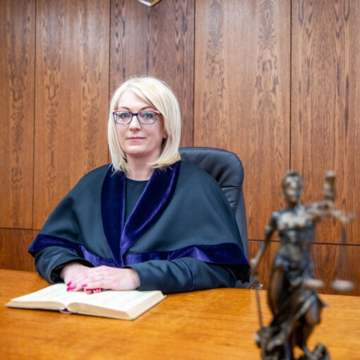 Predsedníčka Okresného súdu v Ružomberku J. Majerčíková, 2021