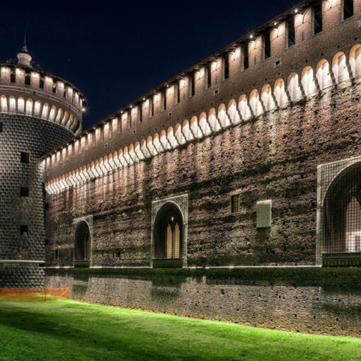 Hrad Castello Sforzesco v Miláne