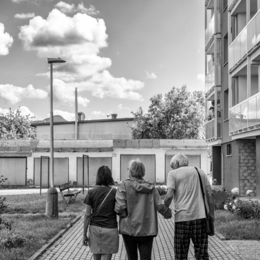 Prechádzky s manželom a opatrovateľkou, 2023