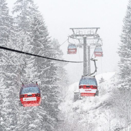 Kabínková lanovka na Malinom Brde