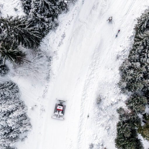 Úprava zjazdovky do Hrabova