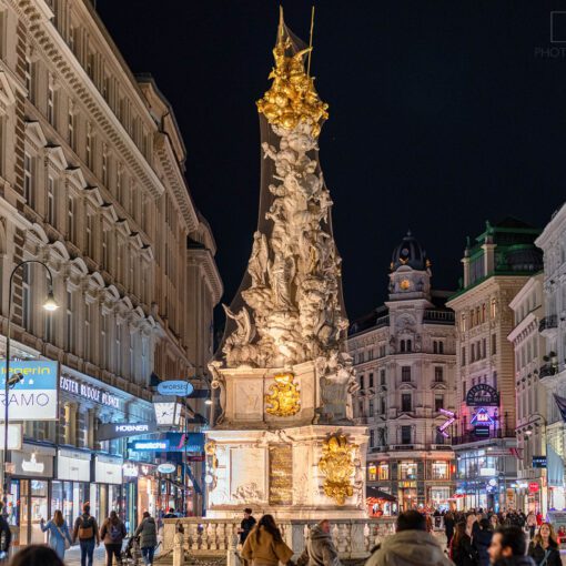 Morový stĺp na ulici Graben