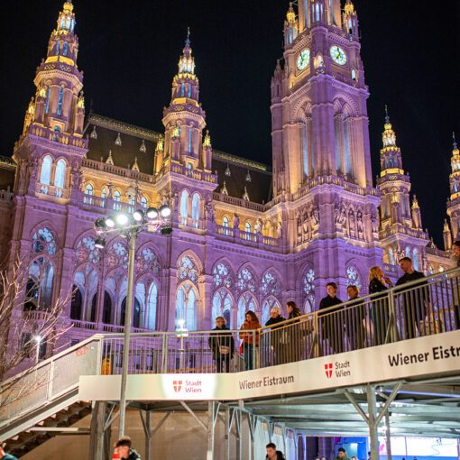 Korčuľovanie na Rathausplatz