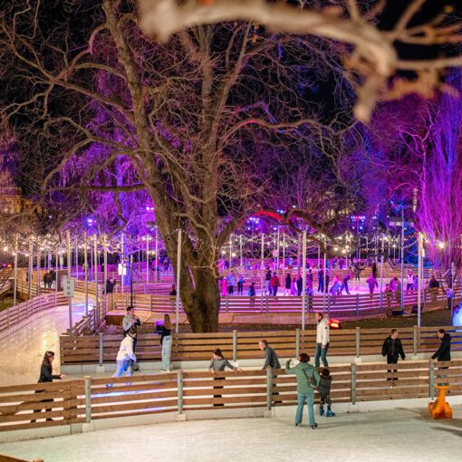 Korčuľovanie na Rathausplatz