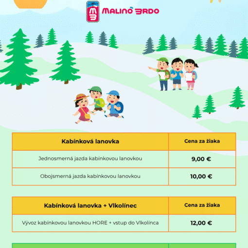 Malino Brdo - Školské výlety